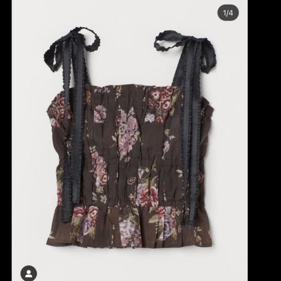 NWT Brock Collection x H&M Sleeveless Tie Top - Picture 2 of 4